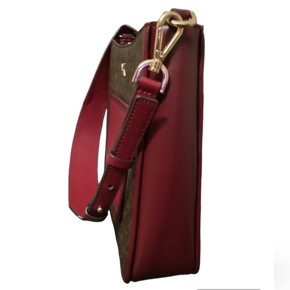 Michael Kors Gloria Signature MK Printed Crossbody Bag - Picture 5 of 16